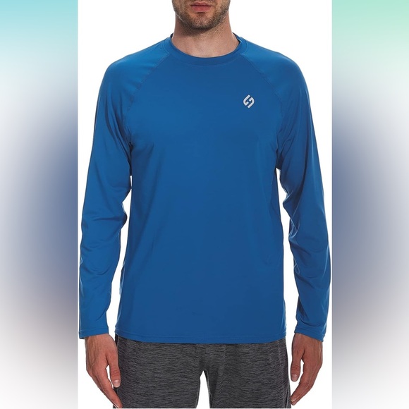 Hodo Sports Royal Blue Swim Shirts Long Sleeve Rashguard - Picture 1 of 7